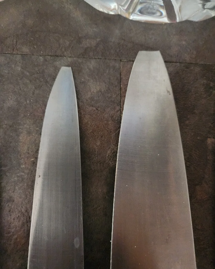 Knife edge repair work